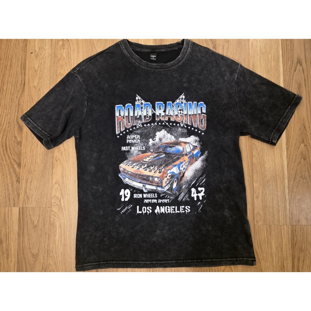 Manfinity Men's Small Black Road Racing T Shirt Short Sleeve